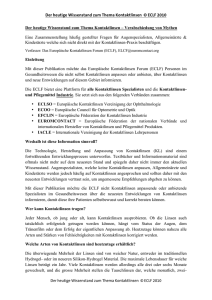 Der heutige Wissenstand zum Thema Kontaktlinsen © ECLF