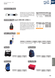 GRABBA Bag nach DIN EN 1492-1 Extension Strap Safe Lifting Kit