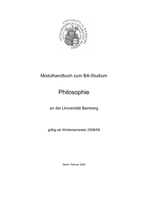 Philosophie - Universität Bamberg