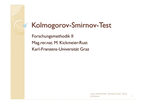 Kolmogorov Kolmogorov-Smirnov-Test