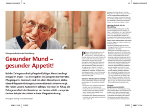 Gesunder Mund – gesunder Appetit!