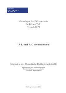 RL und RC Kombination - ate.uni