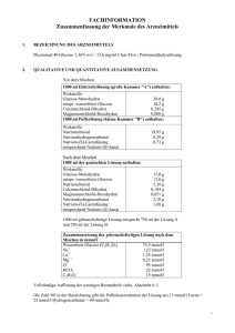 FACHINFORMATION Zusammenfassung der Merkmale des