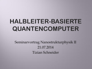 Halbleiter-basierte Quantencomputer