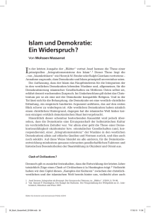 Islam und Demokratie: Ein Widerspruch?