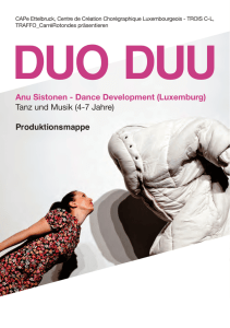 Anu Sistonen - Dance Development (Luxemburg) Tanz und Musik (4