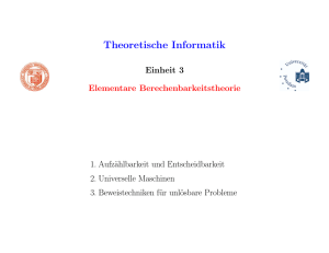 Theoretische Informatik