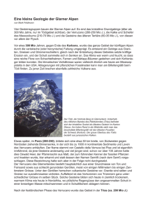 Eine kleine Geologie der Glarner Alpen - geo