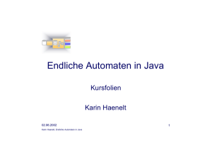 Endliche Automaten in Java