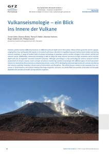 Vulkanseismologie – ein Blick ins Innere der Vulkane