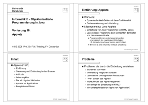 Applets - Vorlesungen - Universität Osnabrück