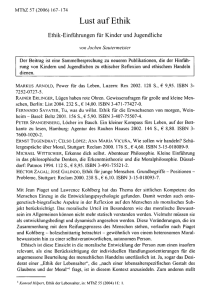 Lust auf Ethik - Ethik-Einführungen für Kinder und Jugendliche