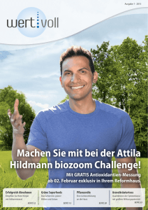 Machen Sie mit bei der Attila Hildmann biozoom Challenge!