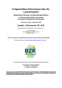 Fortgeschrittene Erkenntnisse der Lyme-Borreliose