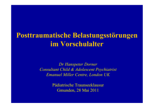 Posttraumatische Belastungsstörungen im Vorschulalter