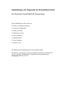 Diagnostik des Bronchialkarzinoms