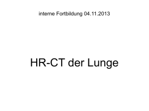 HR-CT der Lunge - Radiologie Ruhrgebiet