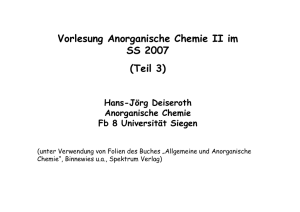 Aufgefüllte Kugelpackungen: ZnS - Department Chemie und Biologie