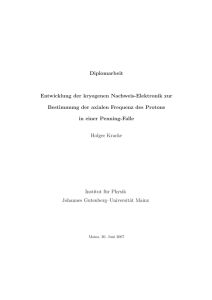 Diploma thesis at the Johannes Gutenberg-University