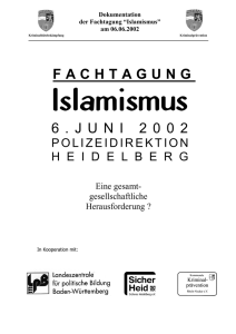 Eröffnung und Einführung Fachtagung "Islamismus"