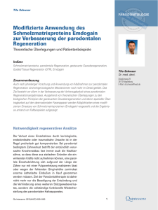 Parodontologie - Modifizierte Anwendung des