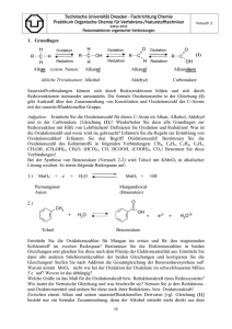 Versuch 2 - Fachrichtung Chemie TU Dresden