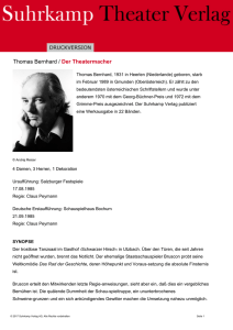 Thomas Bernhard / Der Theatermacher