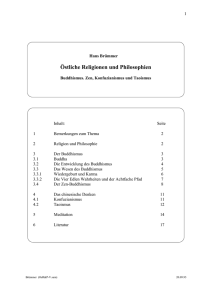 Östliche Religionen und Philosophien