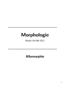 Morphologie