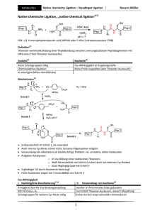 1 Native chemische Ligation, „native chemical ligation“