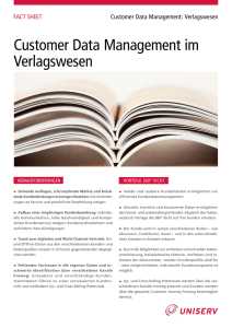 Customer Data Management im Verlagswesen
