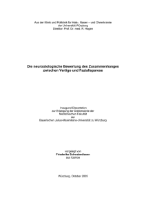 Doktorarbeit F. Schwabedissen - OPUS Würzburg