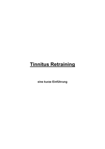 Tinnitus Retraining (Einführung) - hno