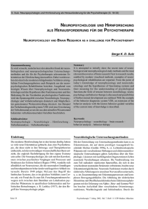 Neuropsychologie und Hirnforschung als - CIP