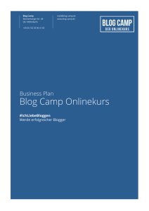 Blog Camp Onlinekurs