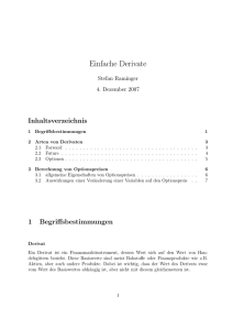 Einfache Derivate - Mathematics TU Graz