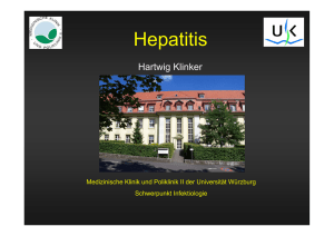 Hepatitis - Universitätsklinikum Würzburg, Medizinische Klinik und