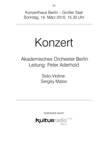 Konzert für Violine und Orchester, D-Dur, op.61
