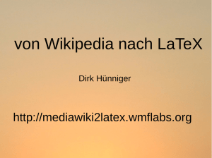 von Wikipedia nach LaTeX