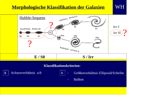 Morphologische Klassifikation der Galaxien