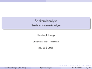 Ausarbeitung - Universität Trier