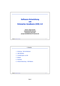 Software-Entwicklung mit Enterprise JavaBeans (EJB) 2.0