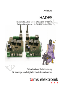 HADES - Schattenbahnhofsteuerung für analoge und digitale