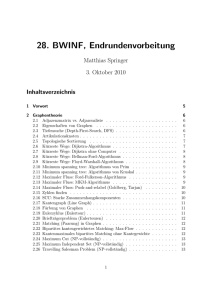 28. BWINF, Endrundenvorbeitung - m