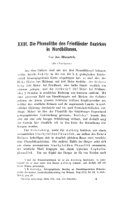 XXIII. Die Phannlithe des Friedländer Bezirkes in Nordböhmen.