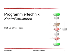 Anweisung - an der HTWG Konstanz