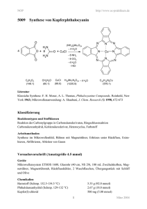 5009 Synthese von Kupferphthalocyanin