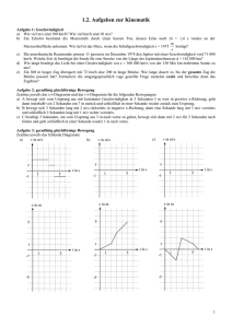 1.2. Aufgaben zur Kinematik - Poenitz-net