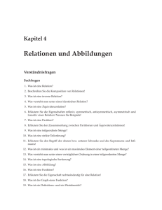 Relationen und Abbildungen