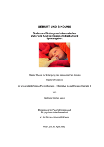 geburt und bindung - Integrative Gestalttherapie